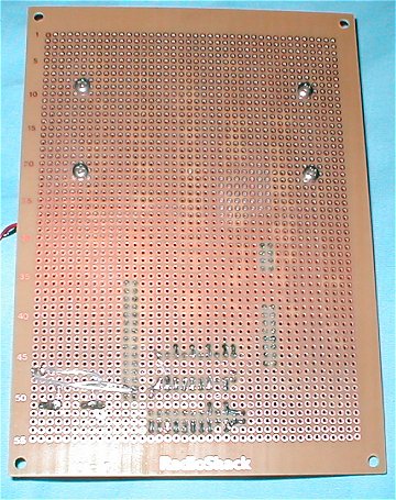 Backside of motherboard